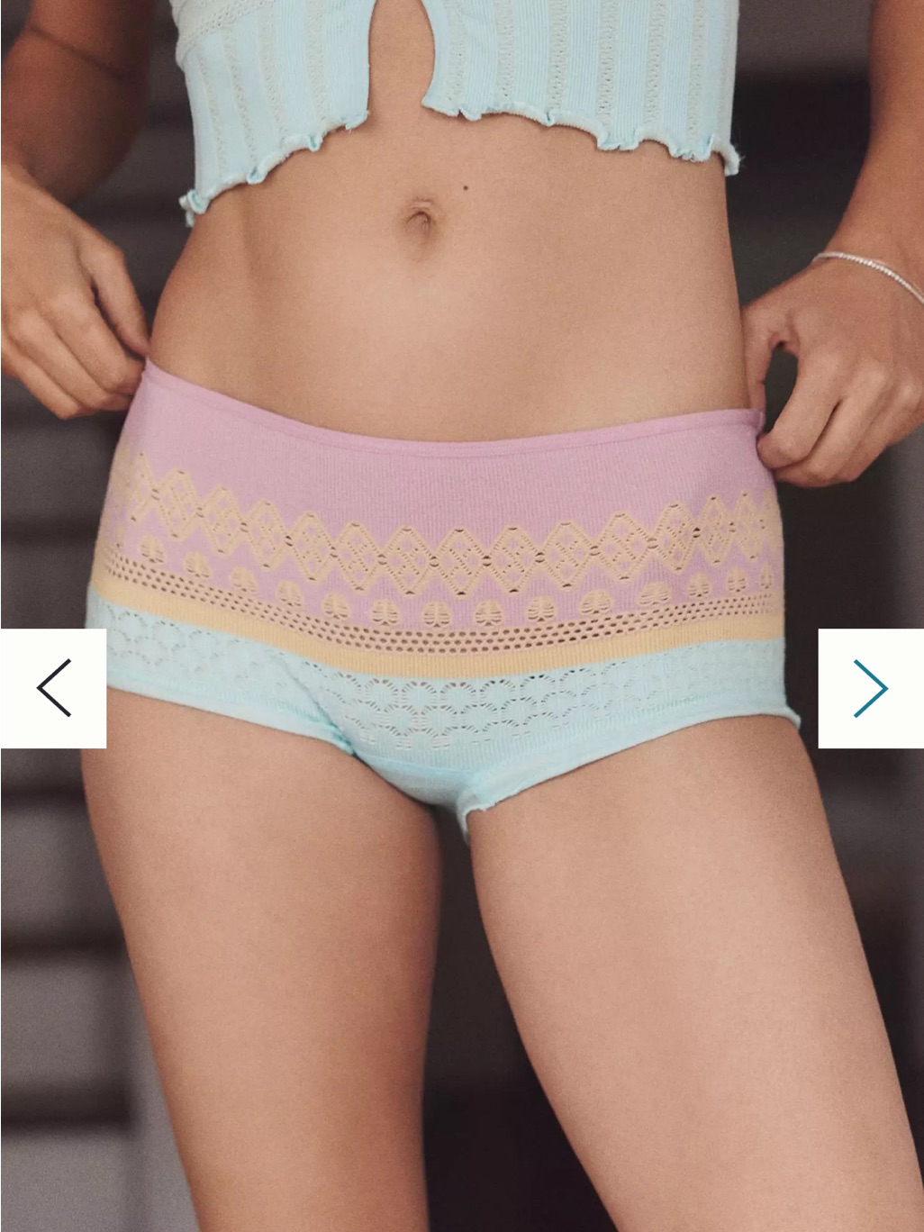 Nwt Anthropologie Lyrebird Seamless Ruffle Boyshorts